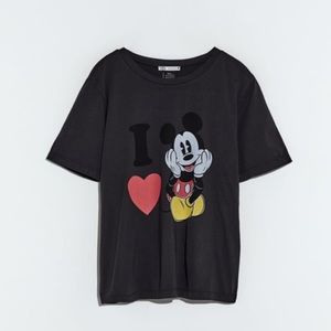 Zara Mickey Mouse t-shirt graphic tee